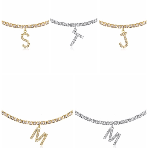 Diamond Style J Silver Pendant Fashion Necklace - Picture 2 of 2